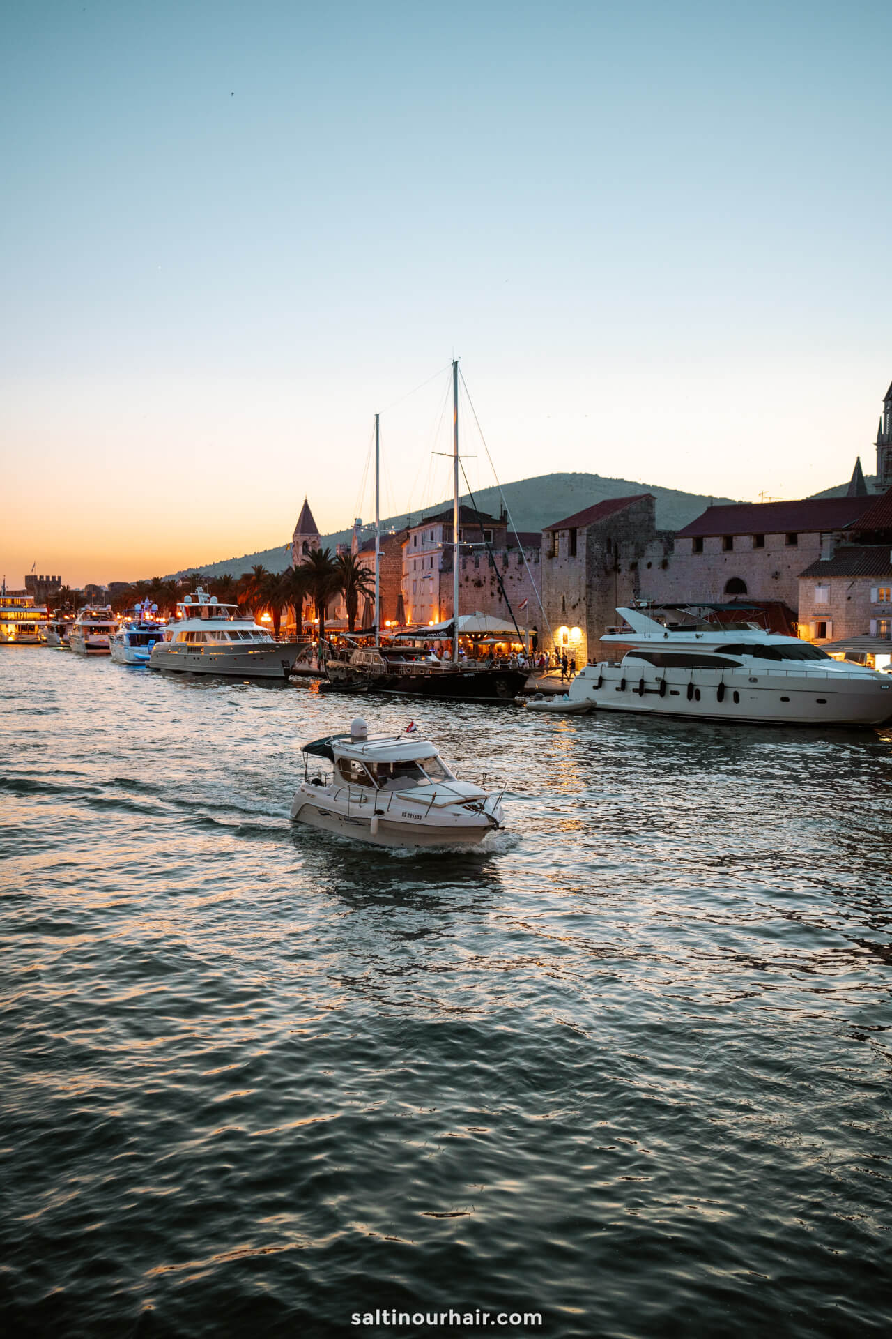 things to do in trogir croatia marina boat sunset