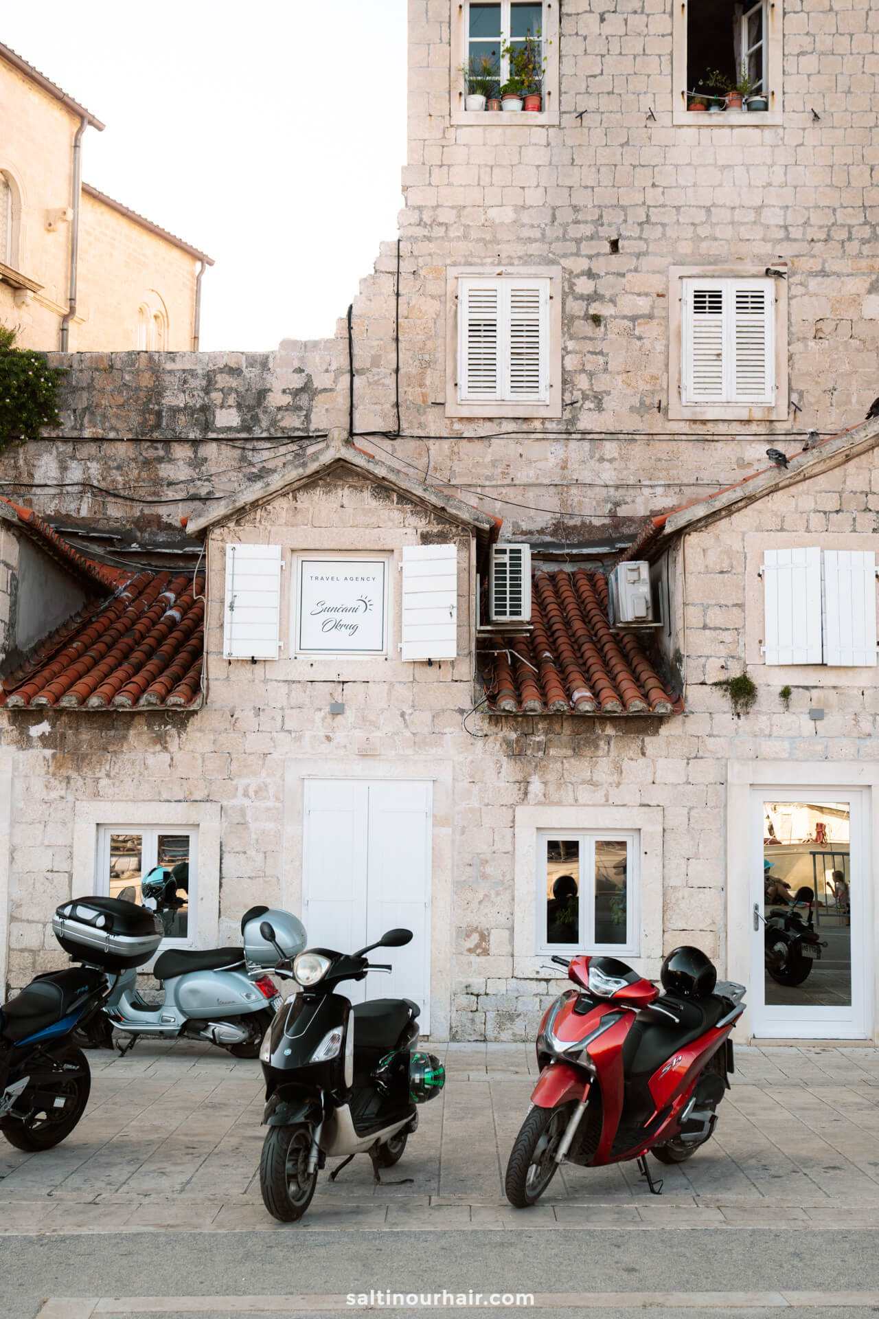 How to get around in trogir croatia motorbike