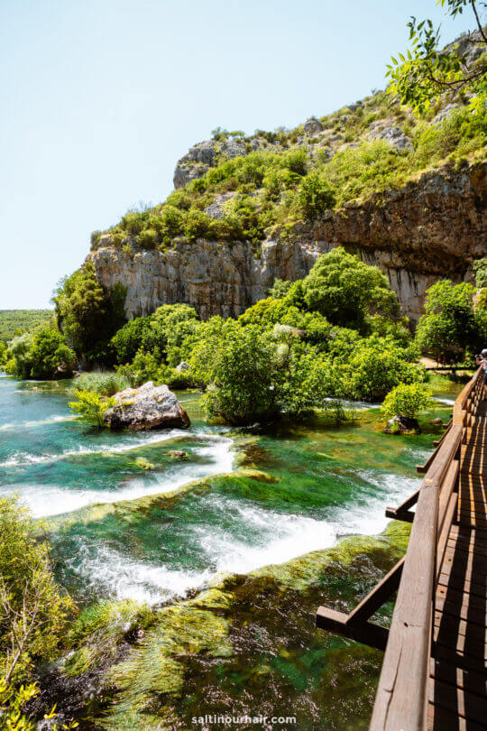 waterfall view krka national park croatia