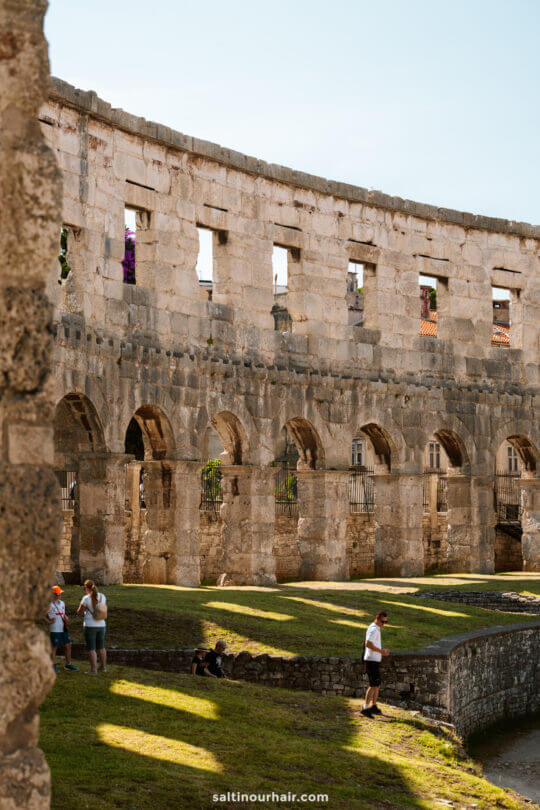 pula arena walls croatia