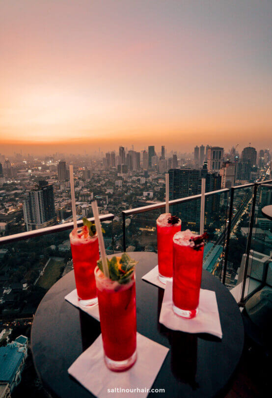 7-day thailand itinerary Bangkok rooftop bar