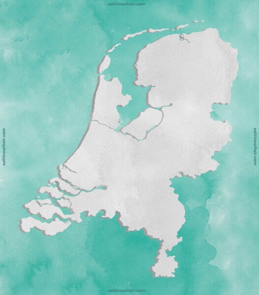 Netherlands Graphic Map 526x600 