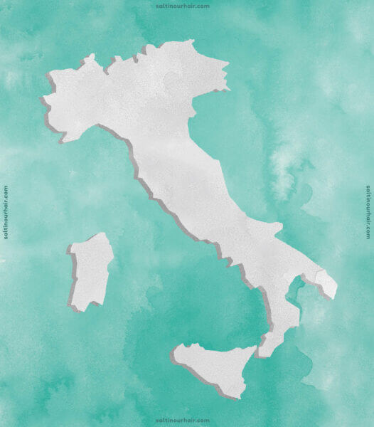 Italy Graphic Map 526x600 