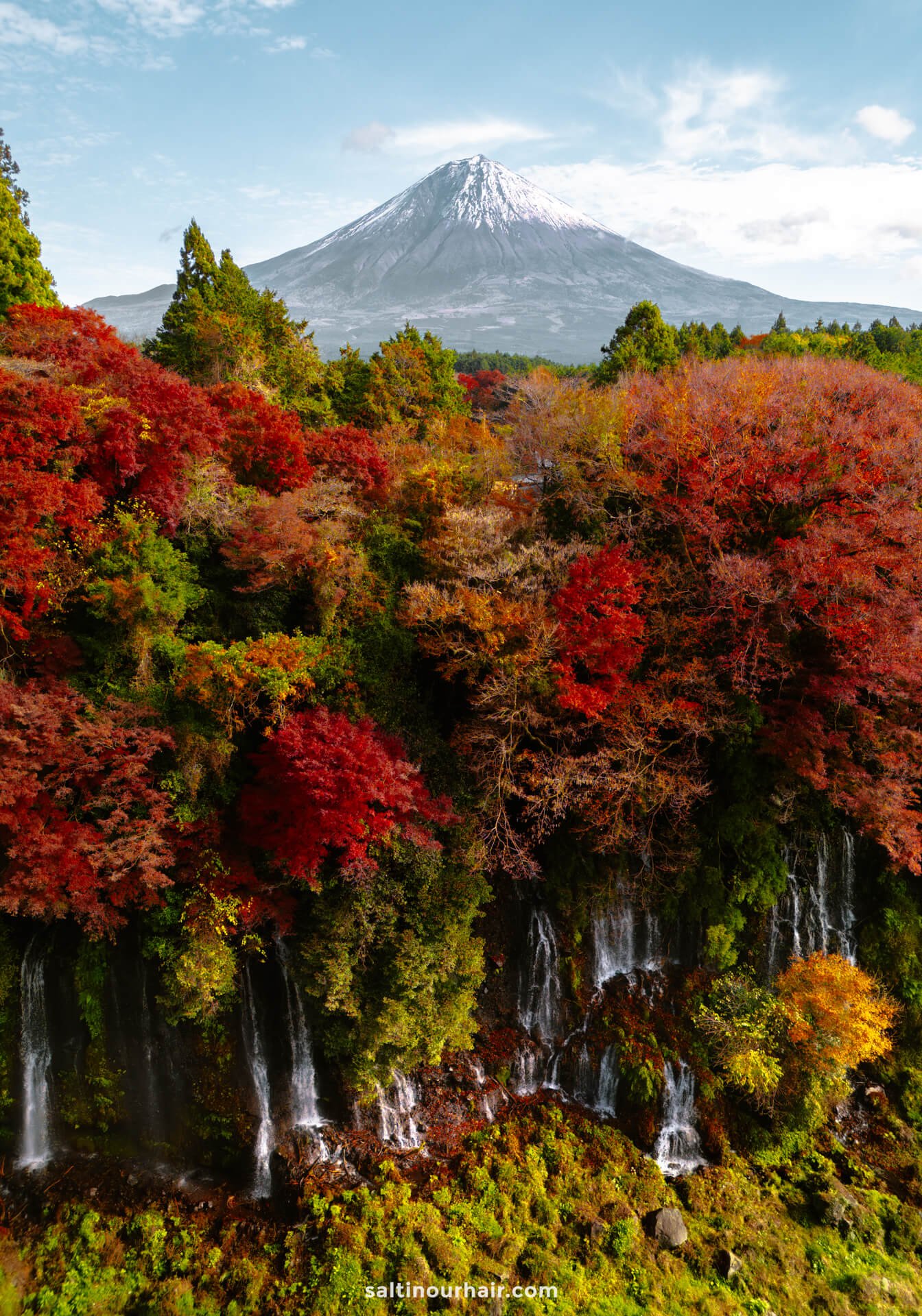 things to do around Mount Fuji shiraito falls fall