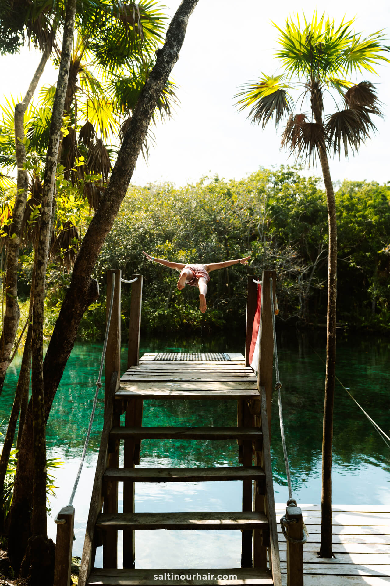 things to do in Tulum Cenote platform jumping