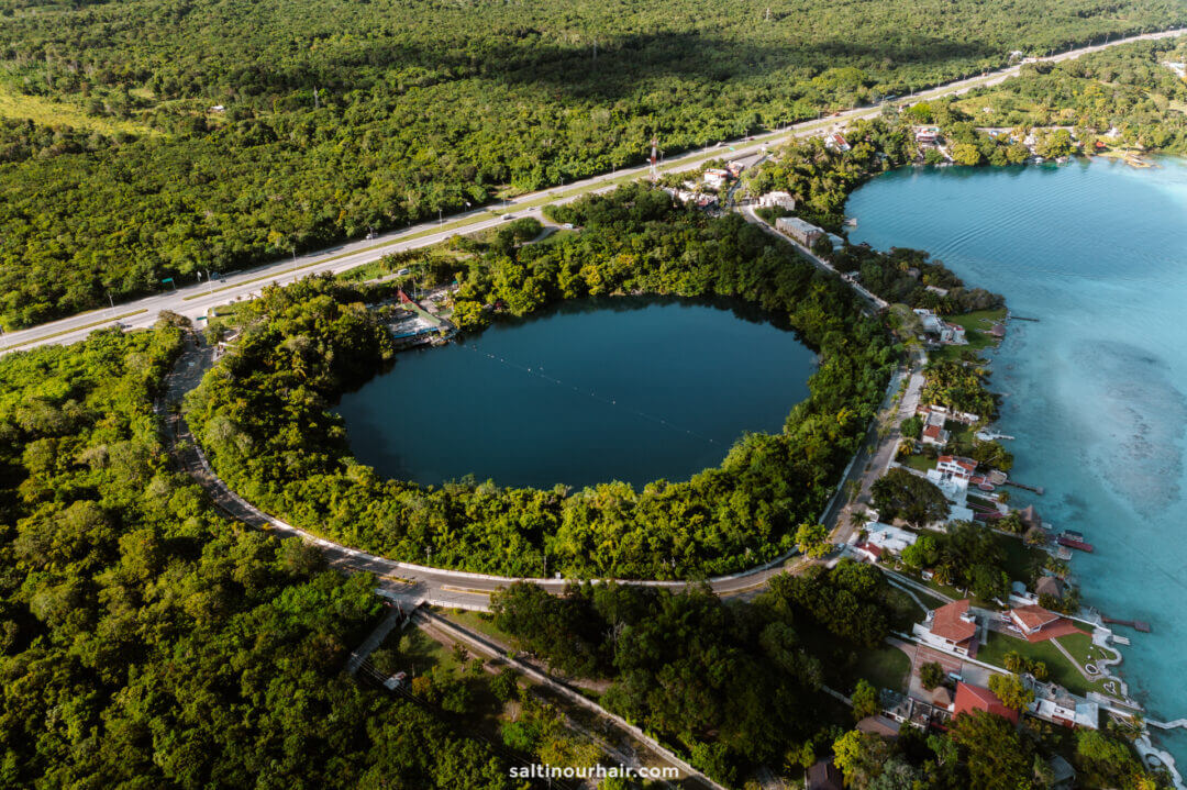 Cenote Azul Bacalar Mexico