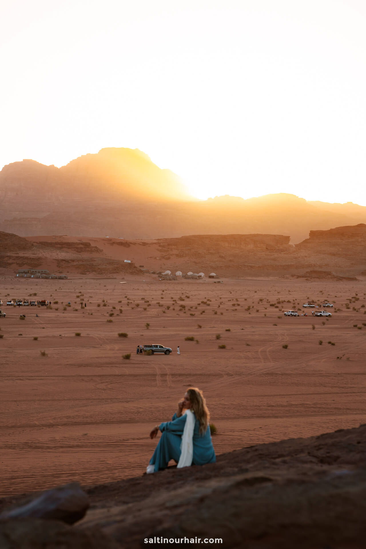 sunset desert Wadi Rum Jordan