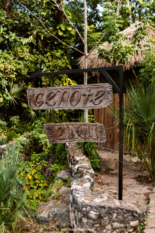 cenote sign tulum mexico