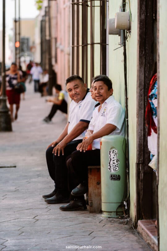 locals mexico street yucatan
