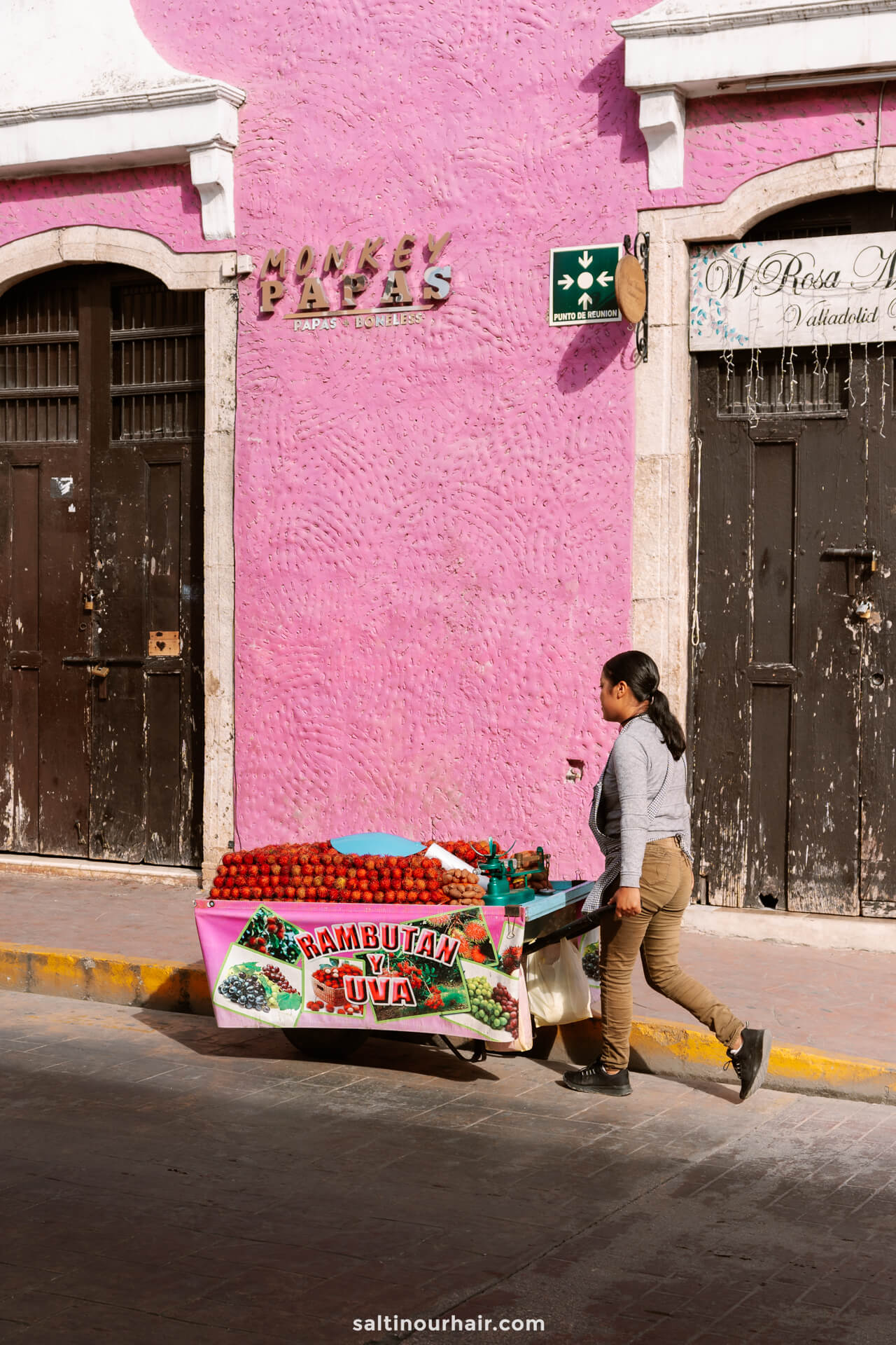 colorful streets mexico