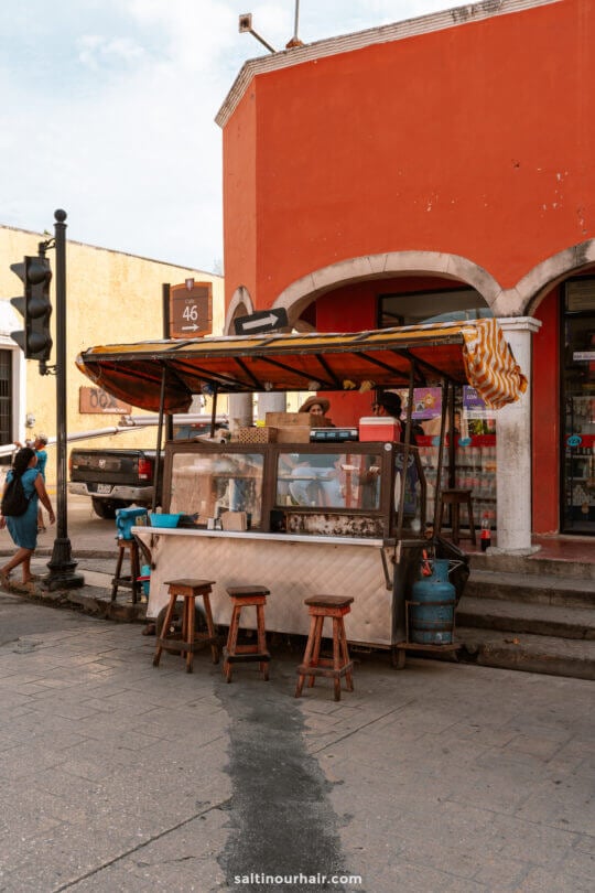 food stand street things to do in Yucatan Mexico