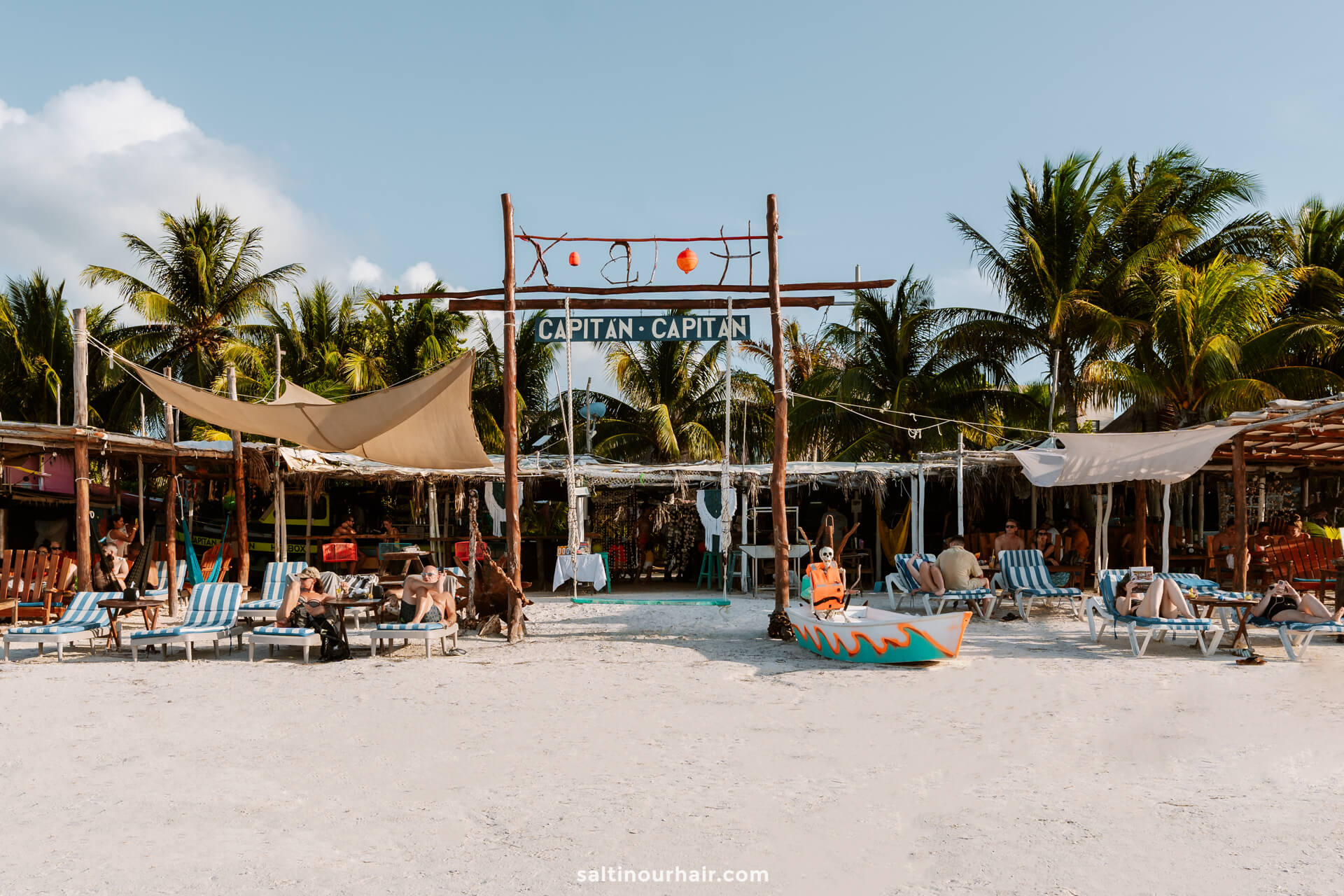 beach bar playa Holbox Mexico