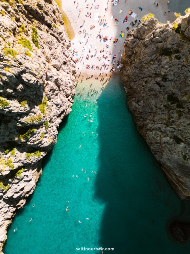 drone view sa calobra things to do in mallorca