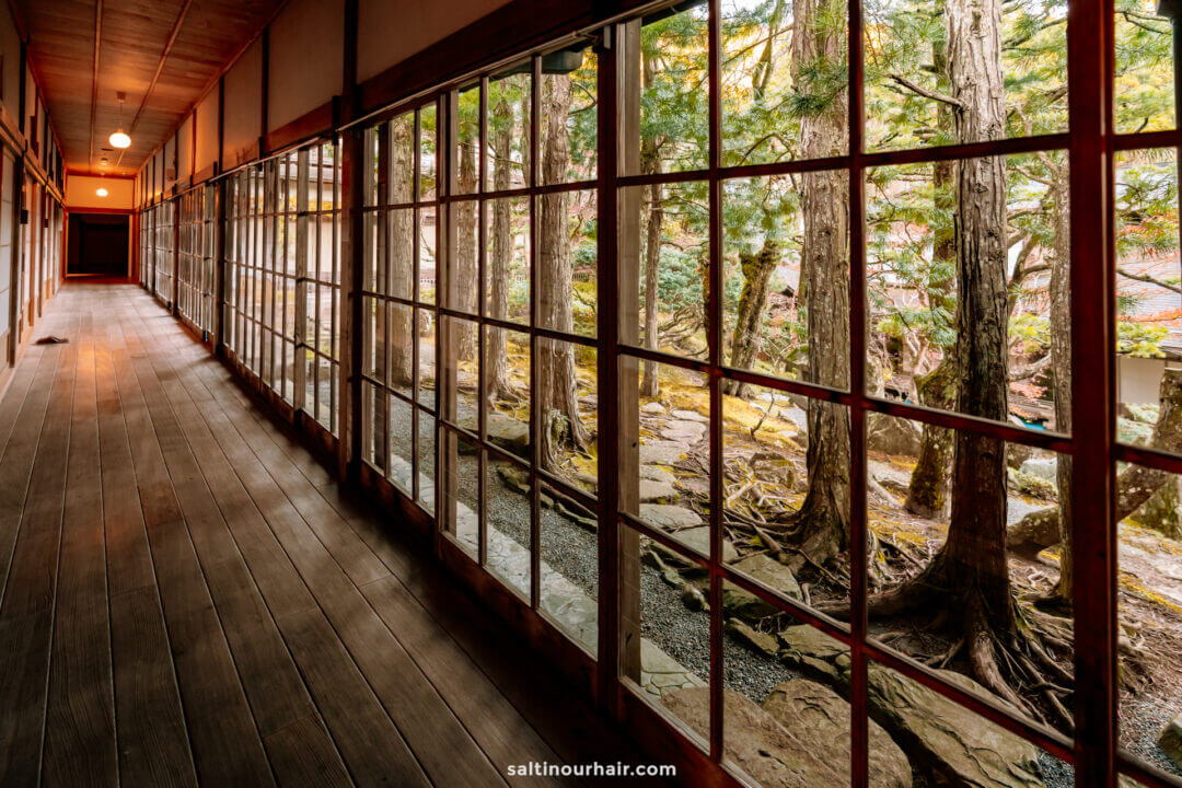 Koyasan Japan Temple stay corridor
