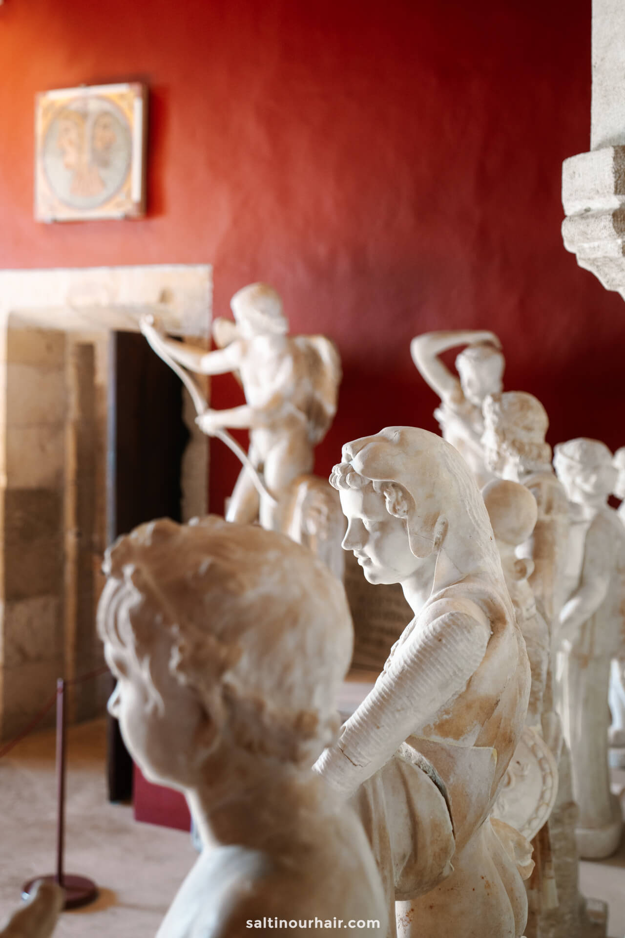 statues inside Bellver Castle Palma de Mallorca