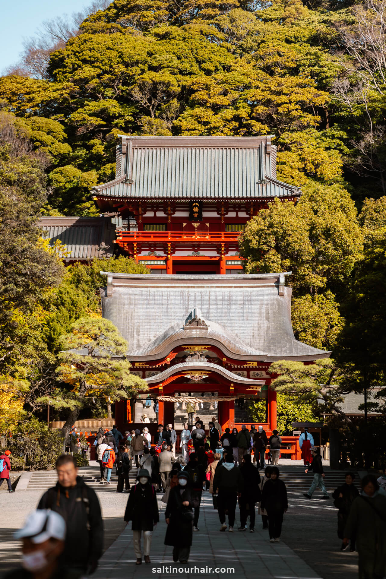 Tsurugaoka HachimangÅ« gate Kamakura Japan