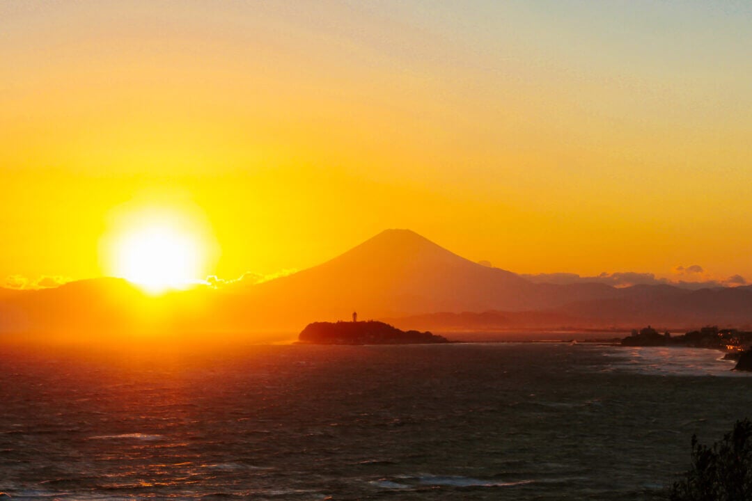 3 week japan itinerary sunset view kamakura island