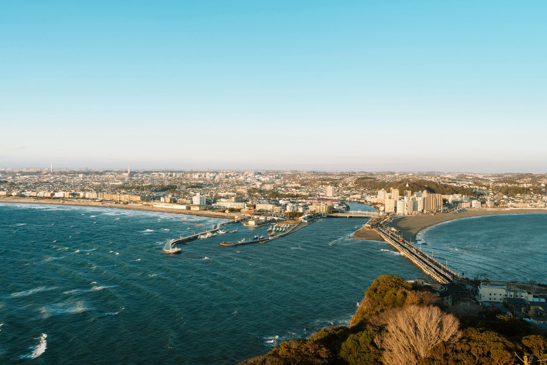 enoshima island panoramic view