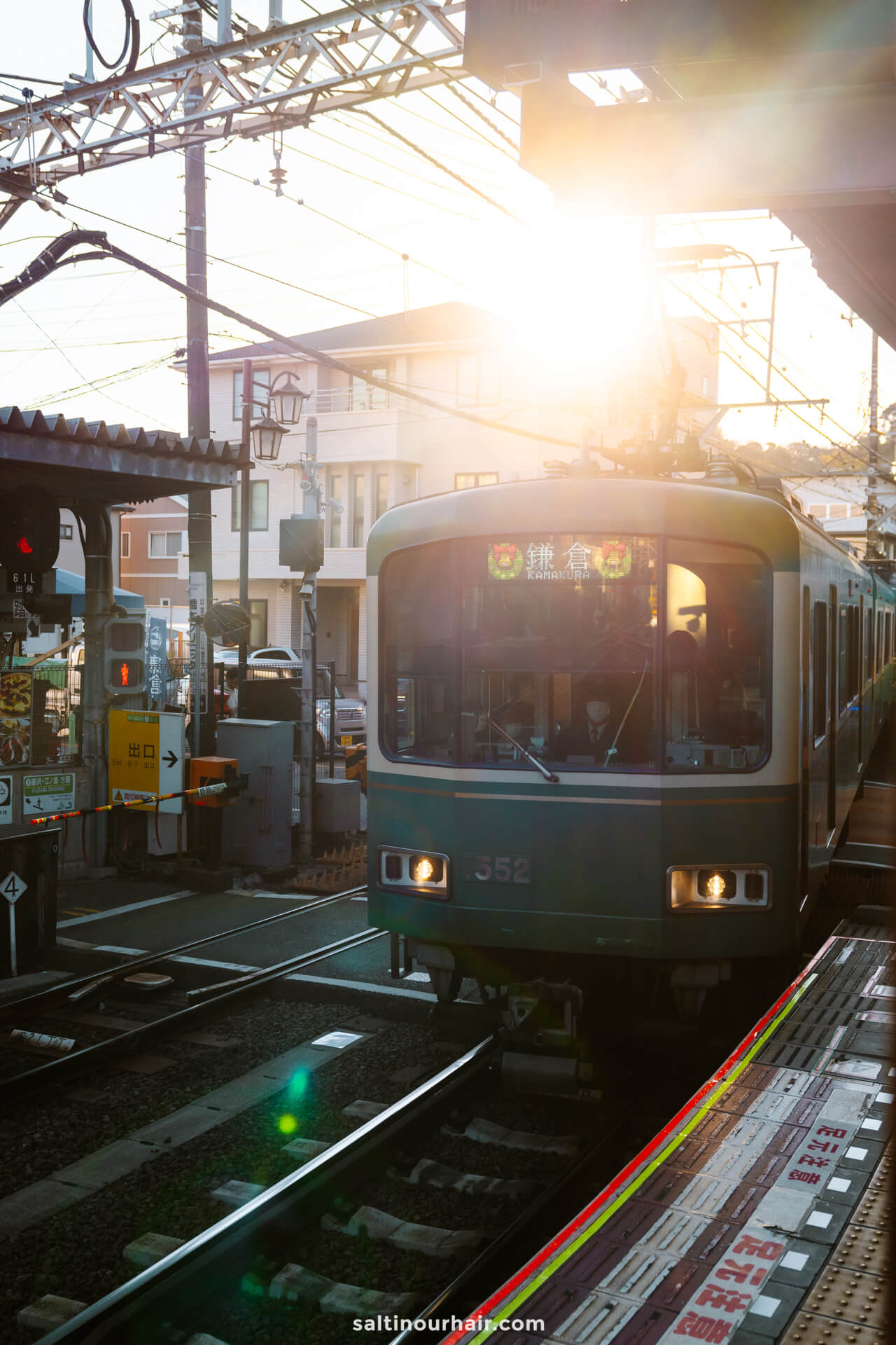 train to Kamakura Japan train station