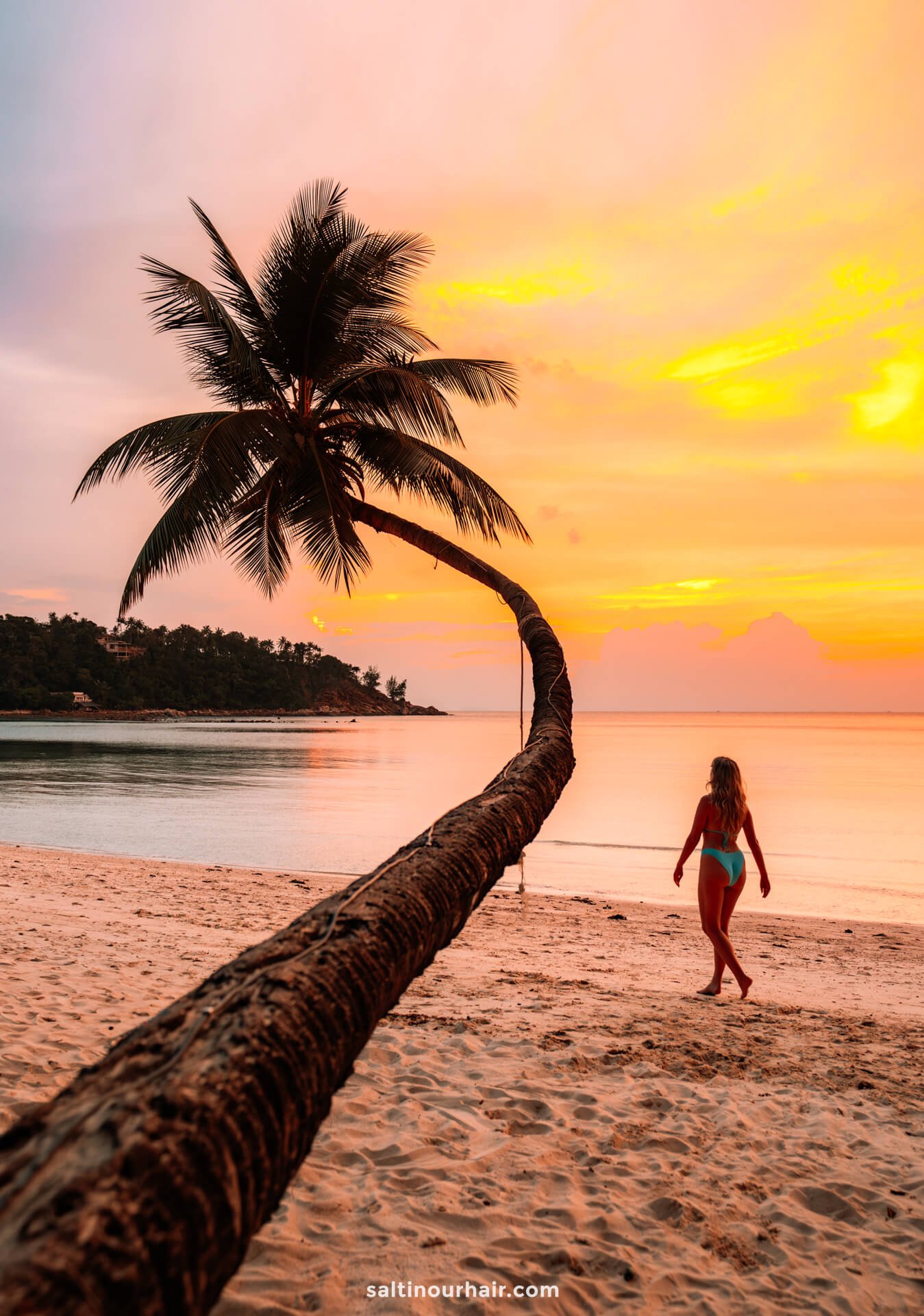 sunset beach koh phangan thailand