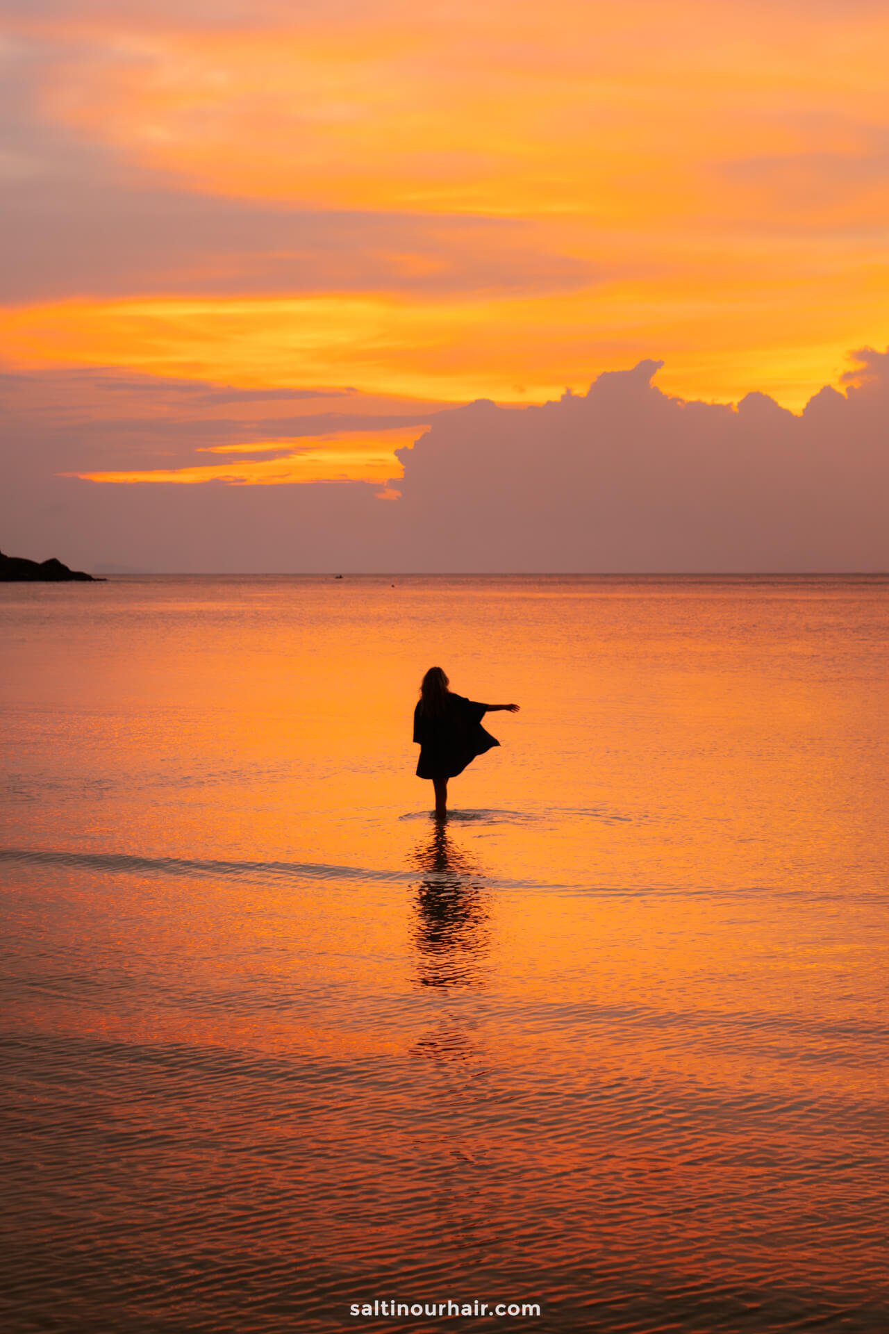 sunset silhouette things to do in Koh Phangan Thailand