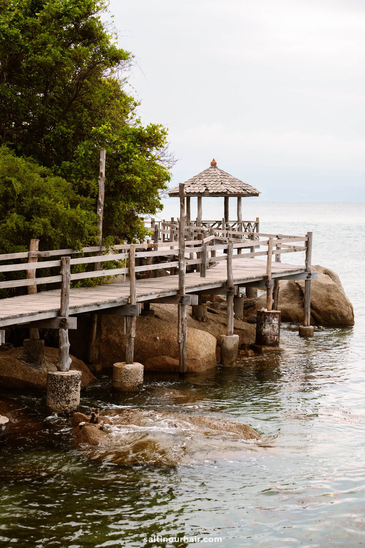 Beach wooden pathway