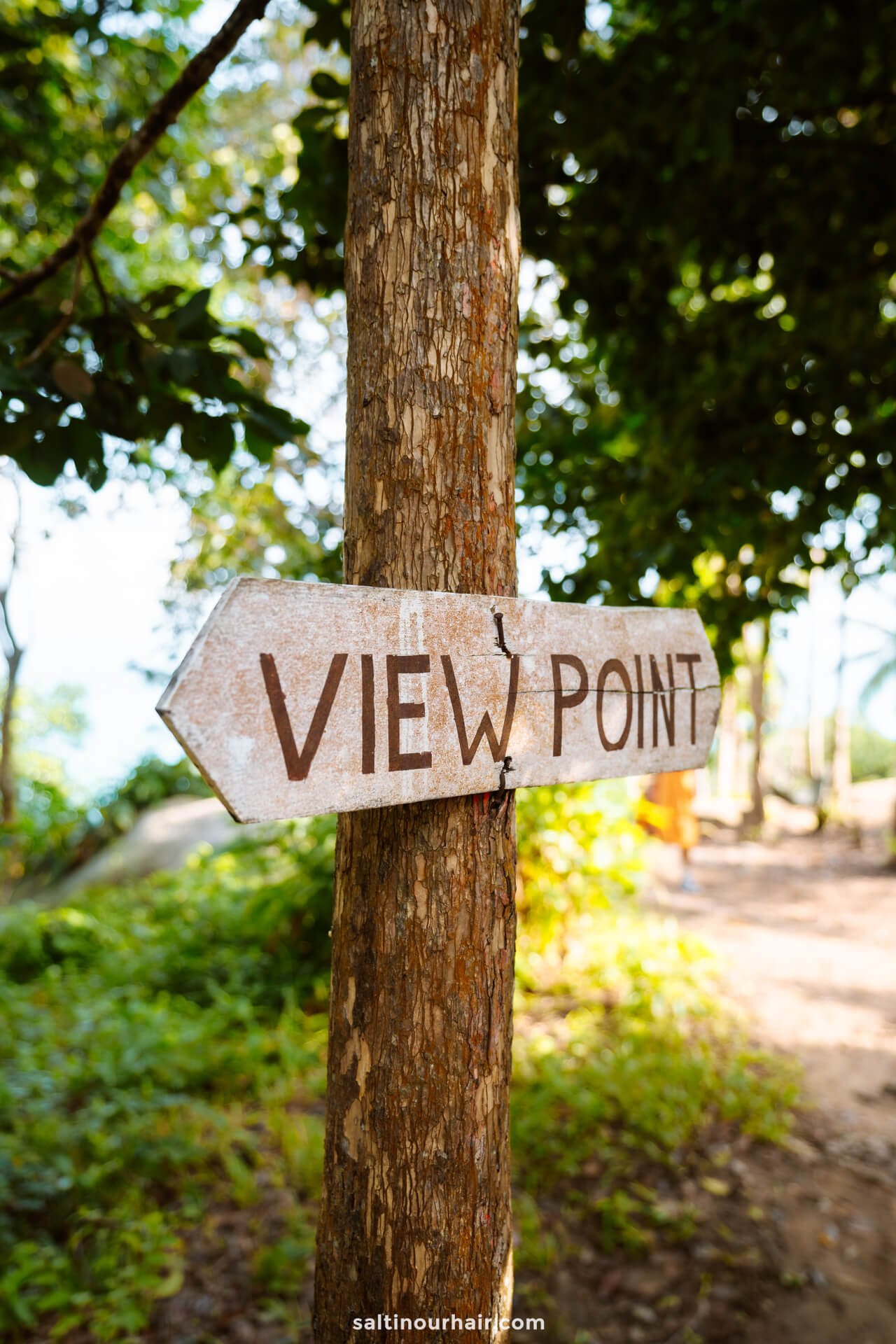 Viewpoint sign Bottle Beach Koh Phangan