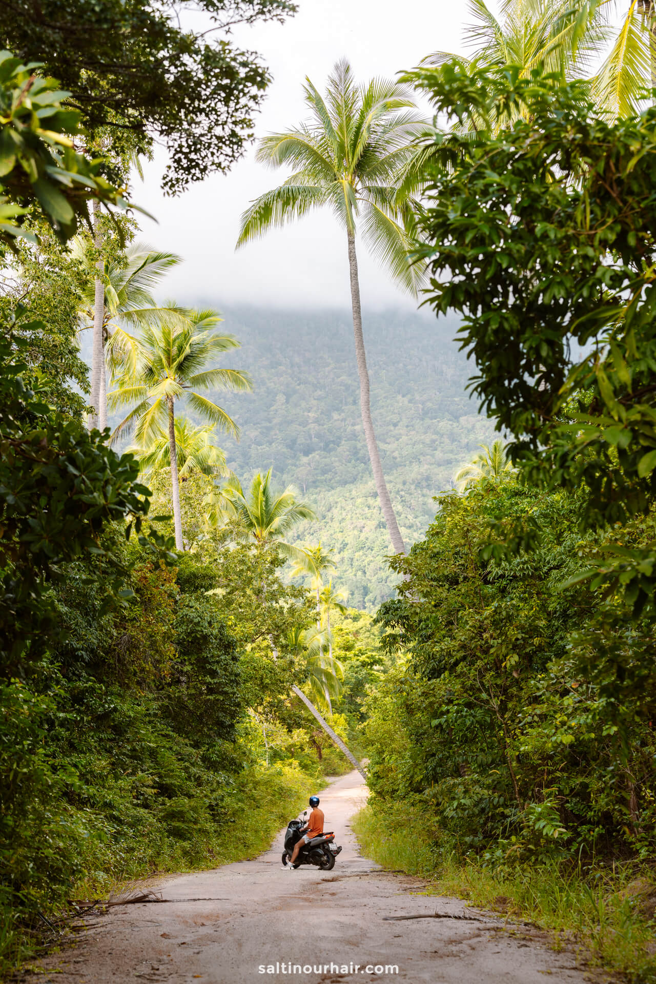 Motorbike path Bottle Beach Viewpoint things to do in Koh Phangan Thailand