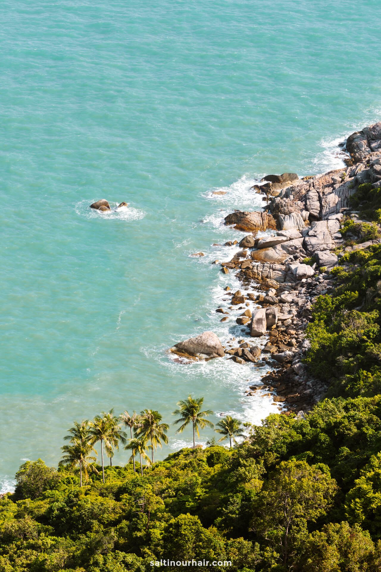 coastline bottle beach viewpoint Koh Phangan Thailand