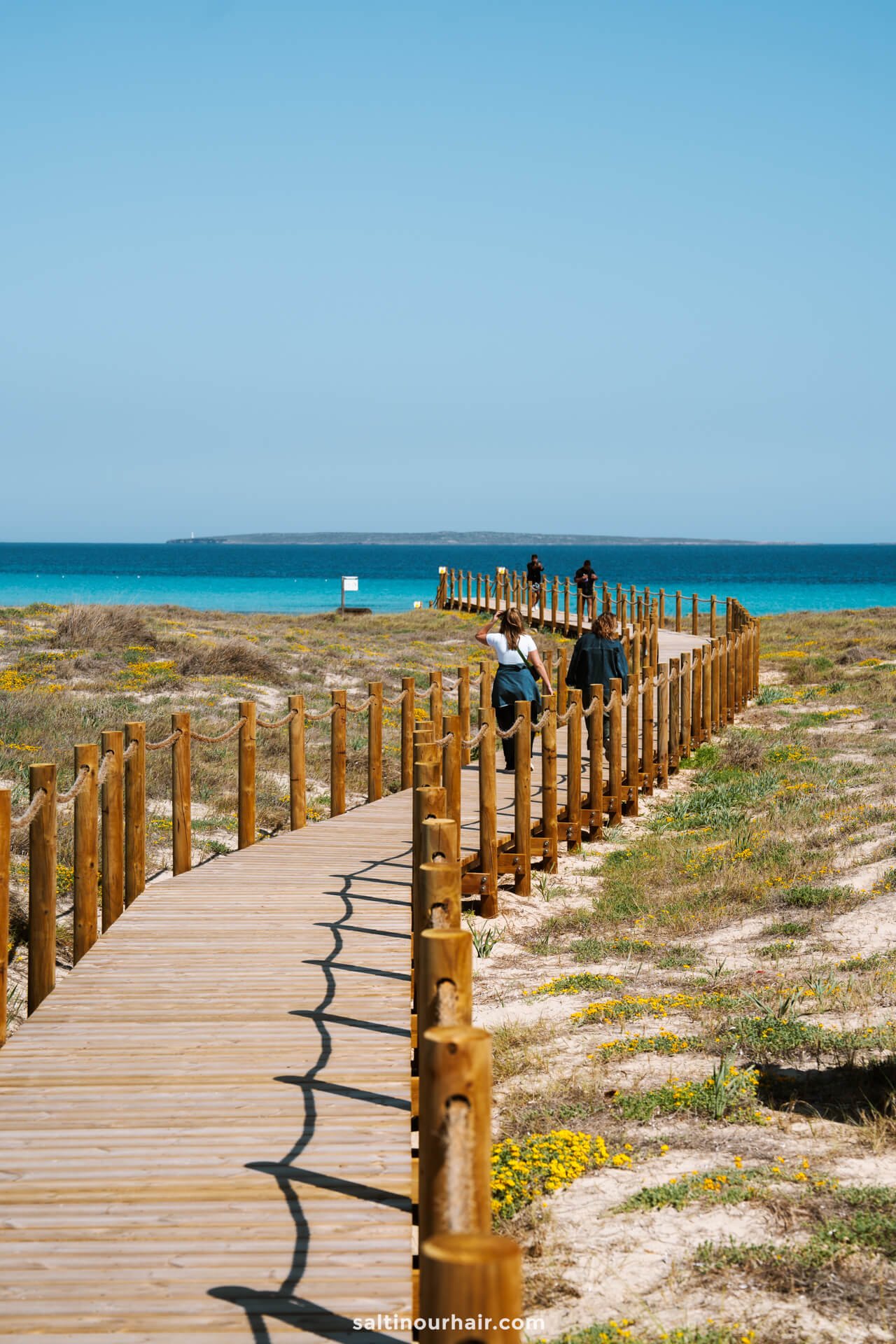 beach walkway Formentera