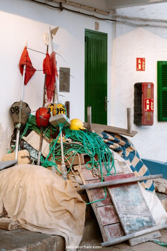 Fisherman net Cala Figuera Mallorca Spain
