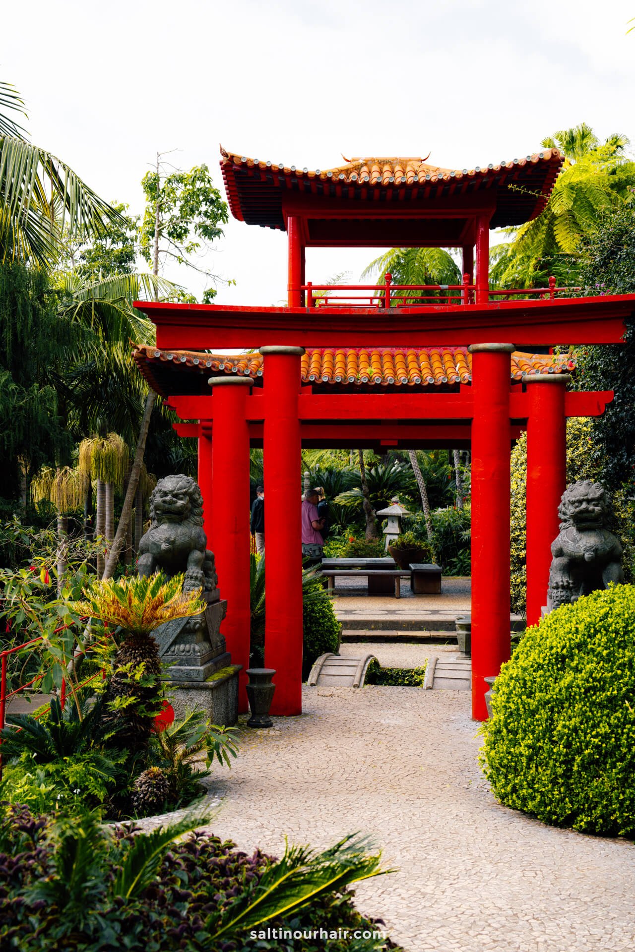 Japanese Temple gate monte palace gardens Madeira