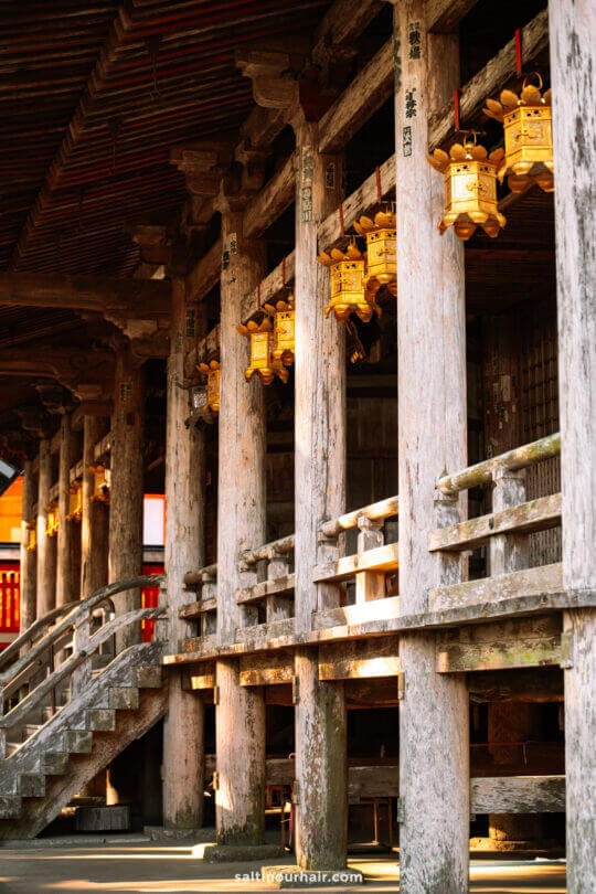 nachi falls japan wooden temple