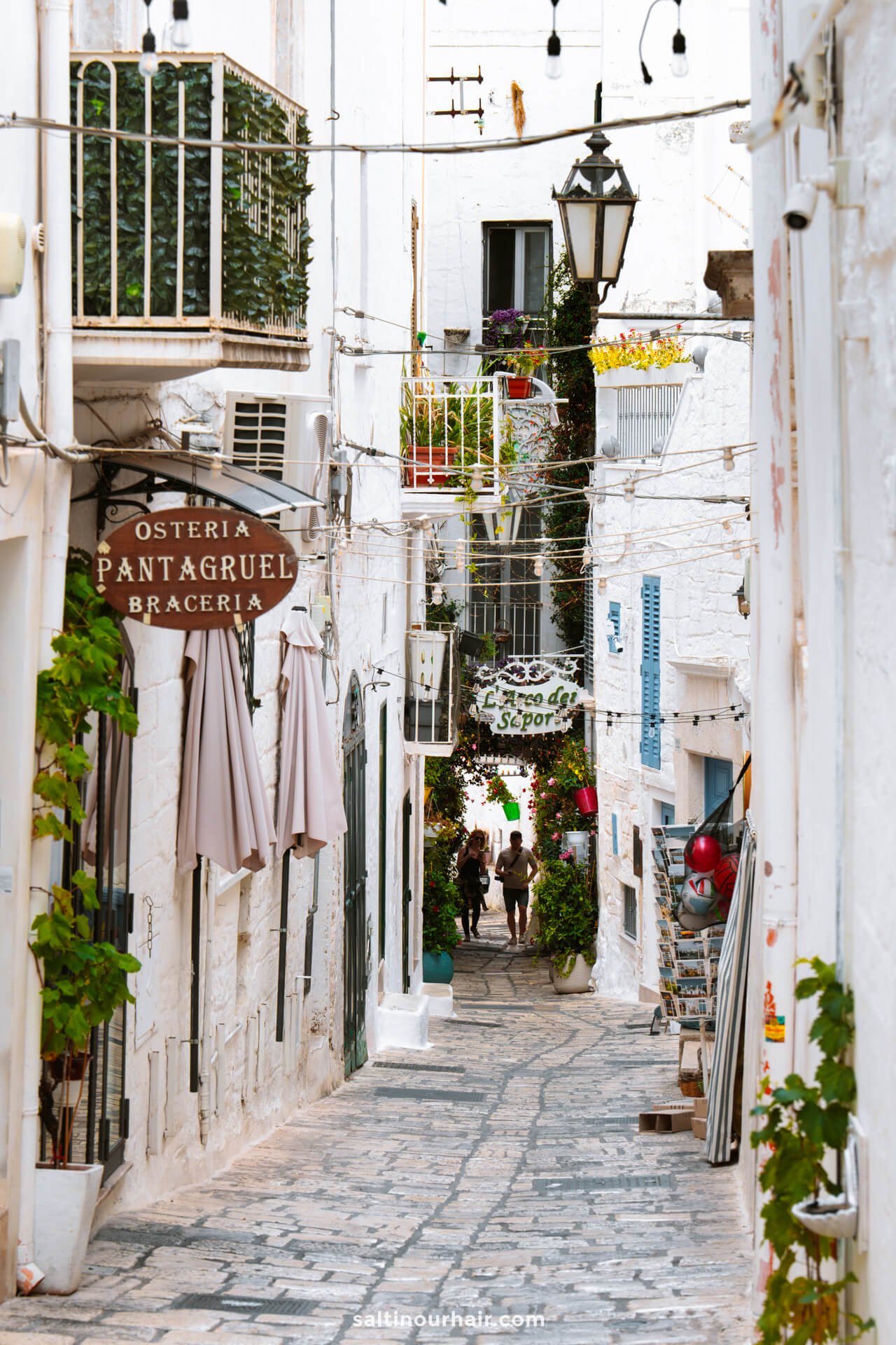 white streets ostuni puglia italy