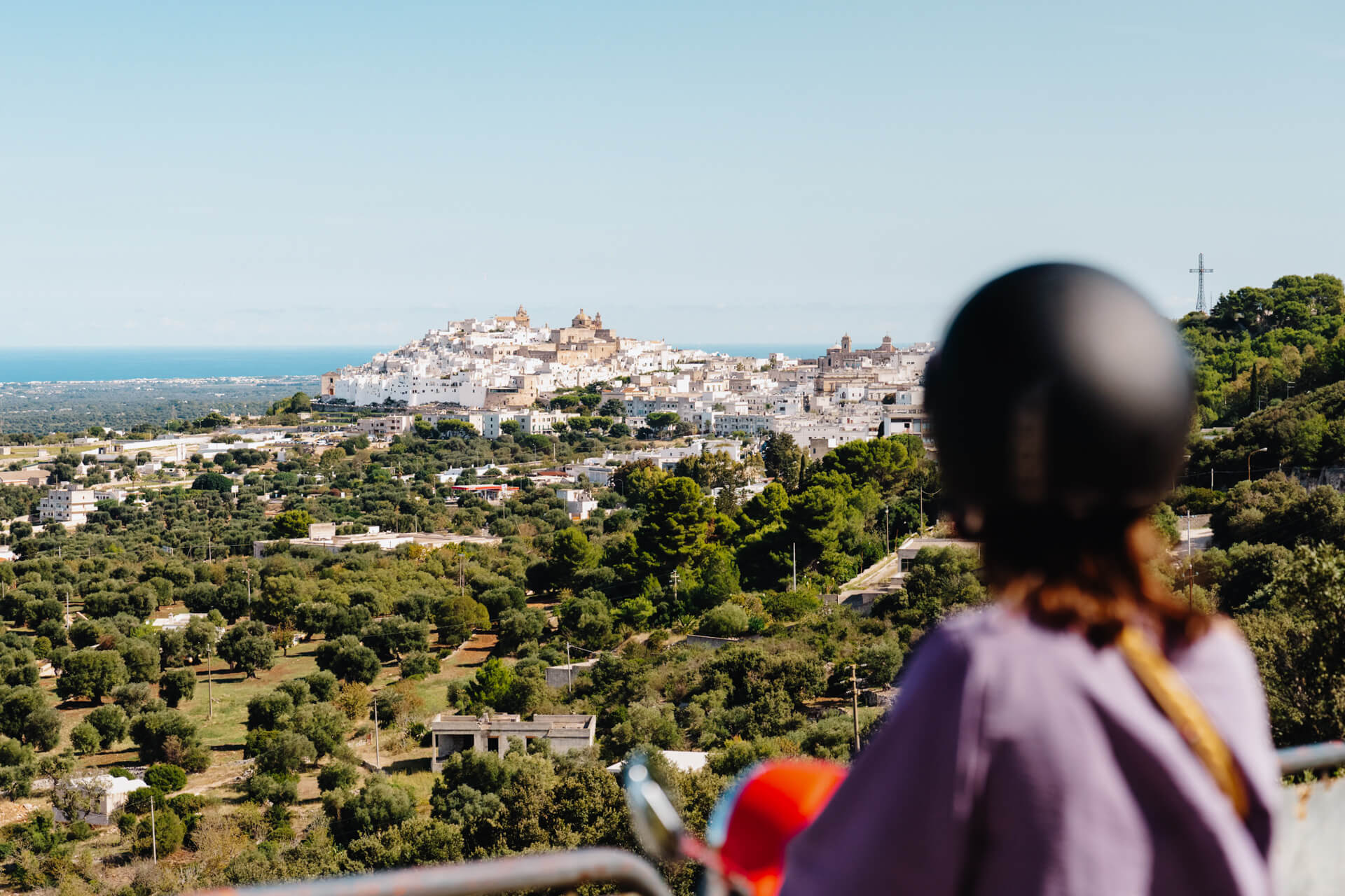 Vespa Tour Italy view ostuni puglia