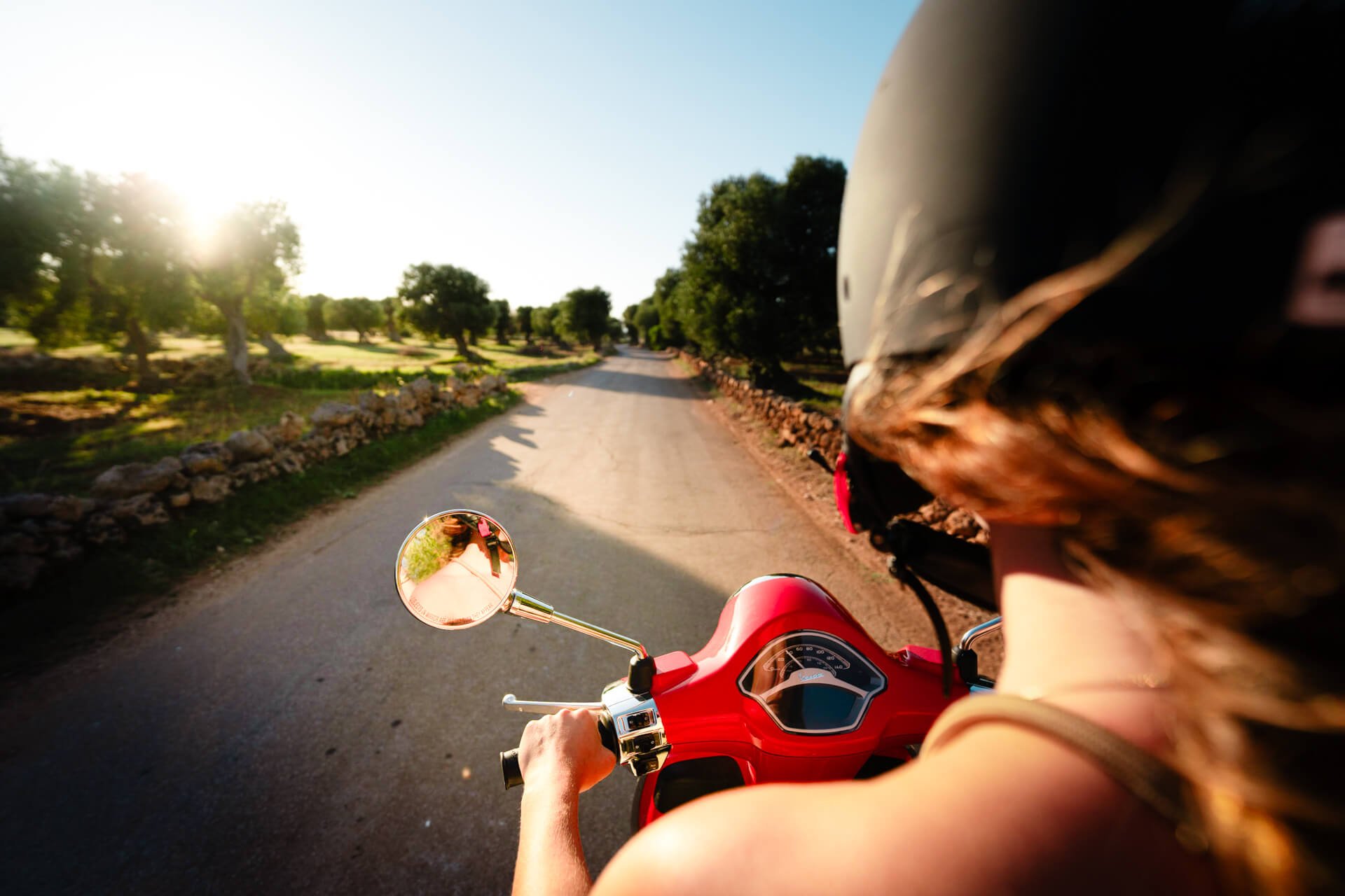 Vespa Tour Italy sunset