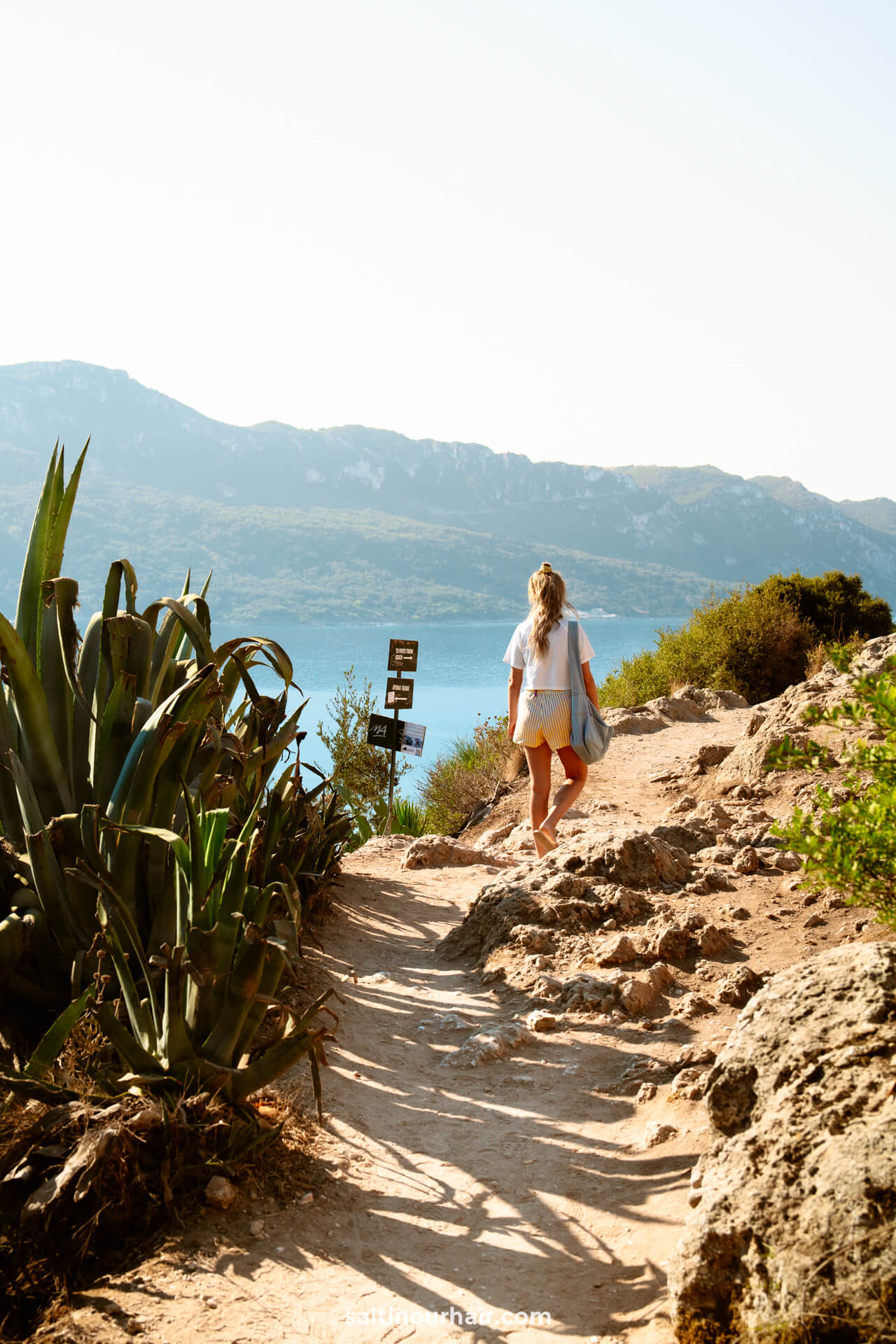 hike towards Porto Timoni Beach corfu