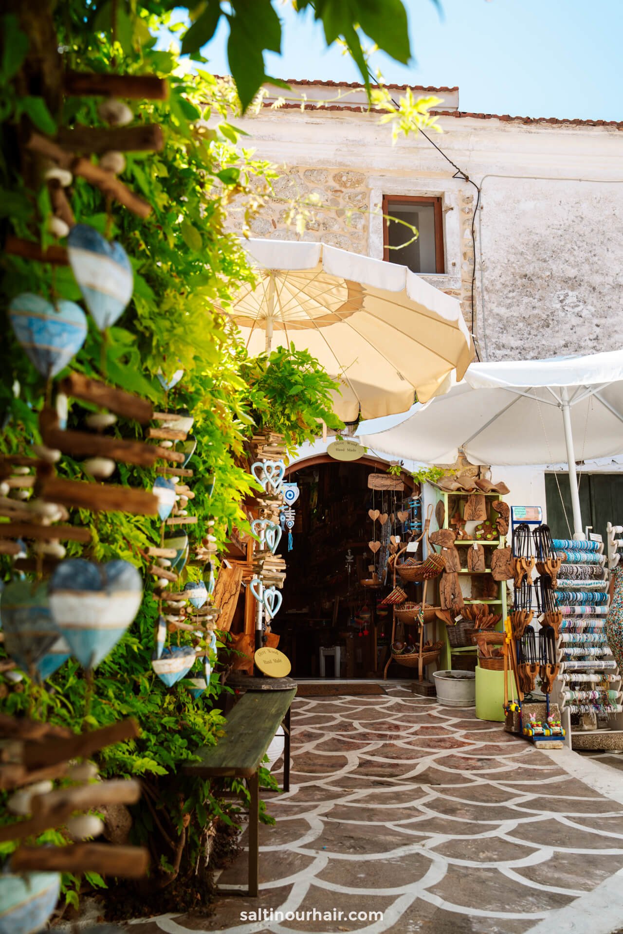 Afionas Village corfu greece souvenir shop