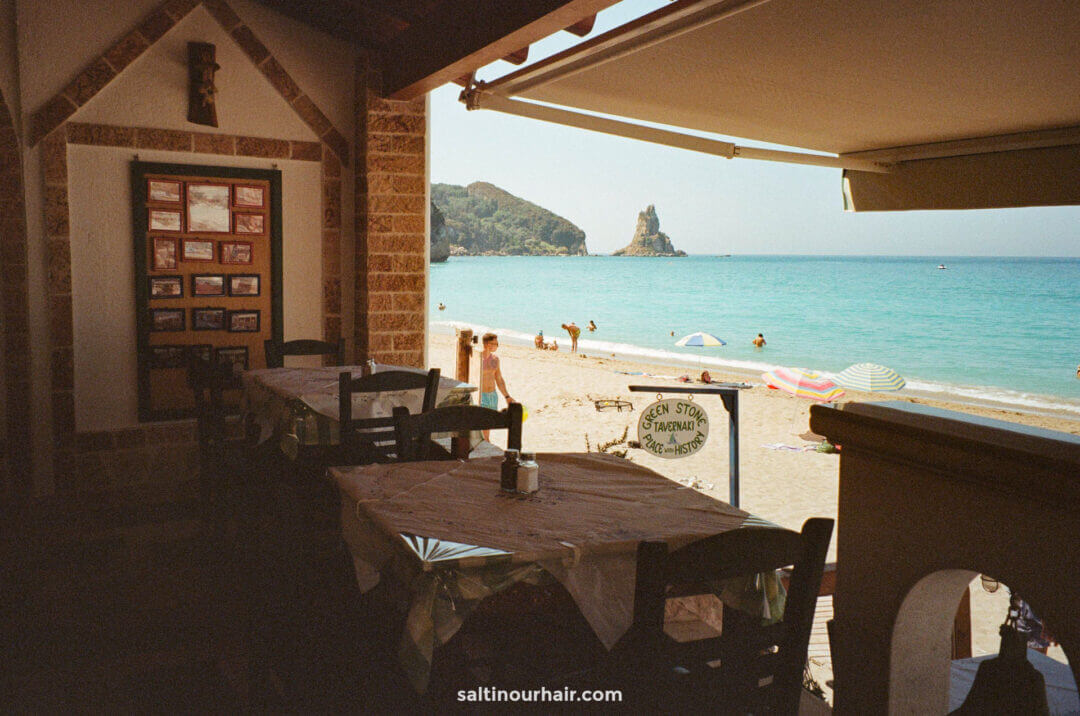 beach bar corfu greece