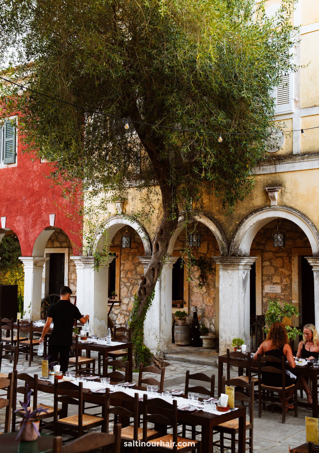 beautiful authentic restaurant corfu