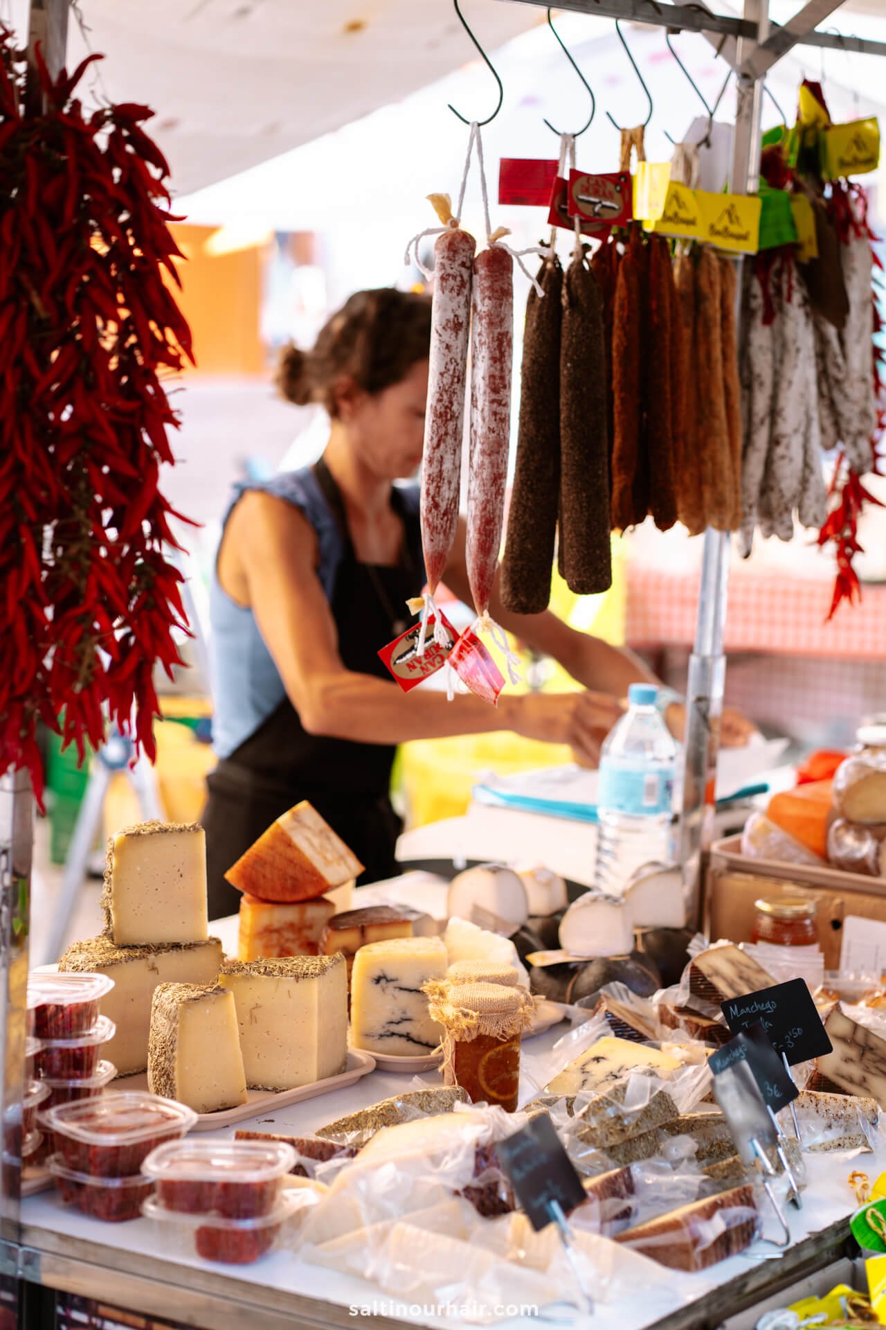 Santanyi Mallorca Market food stand