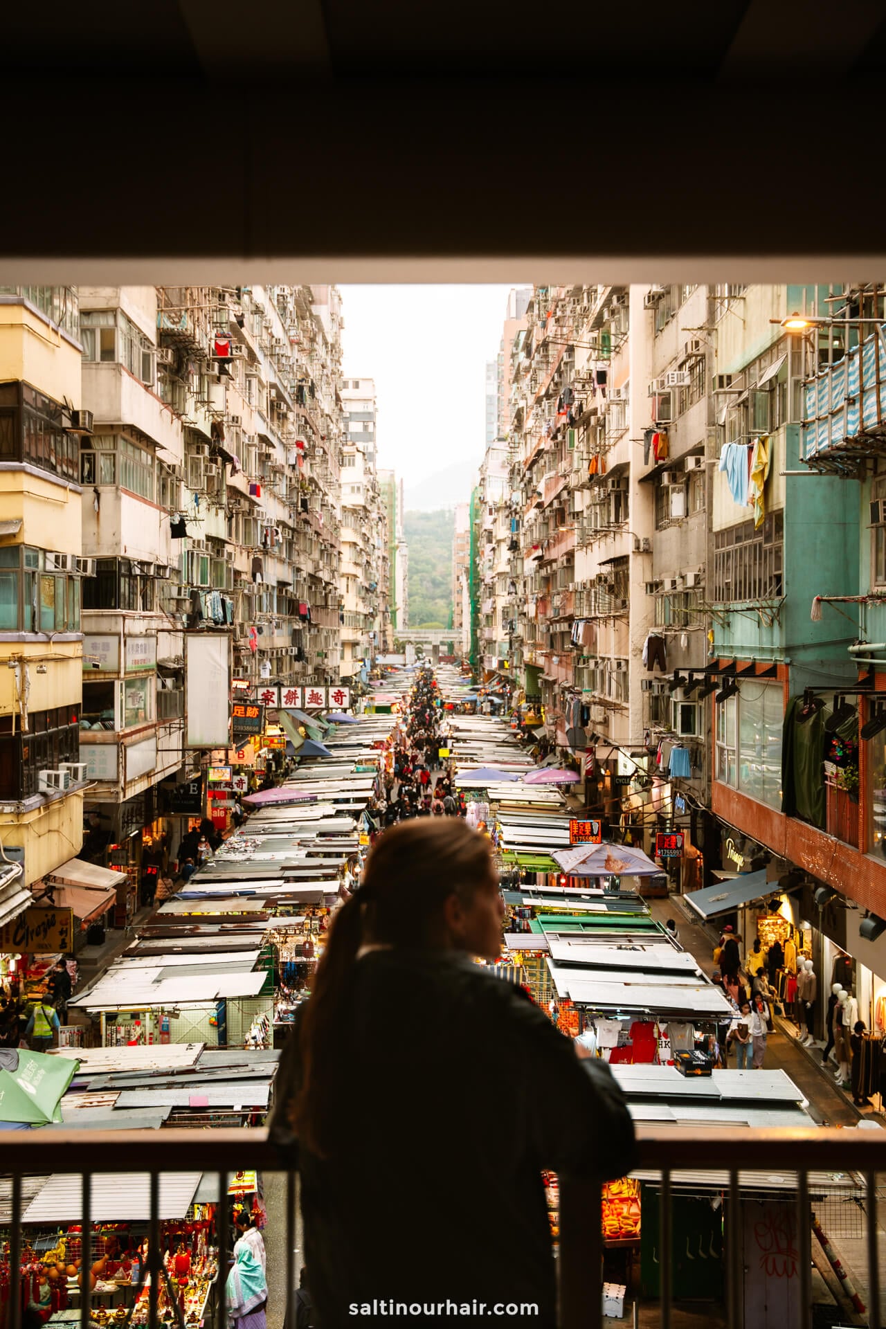 A person overlooks Ladie