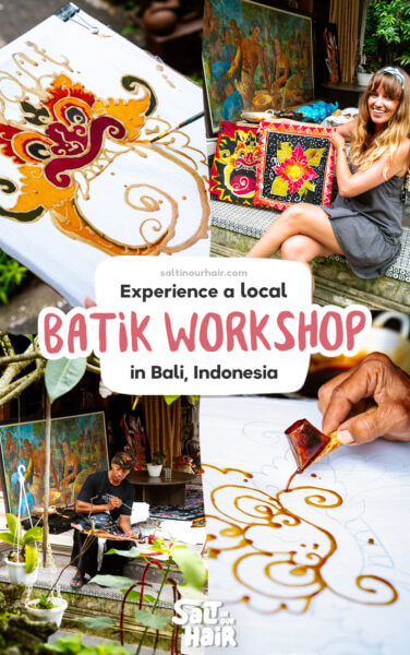 Bali Batik Painting Workshop in a Local Village
